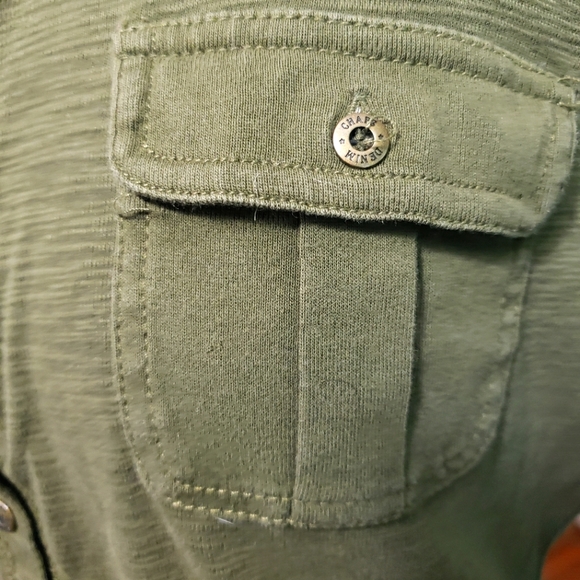 Chaps Denim Pocket Top - Picture 8 of 13
